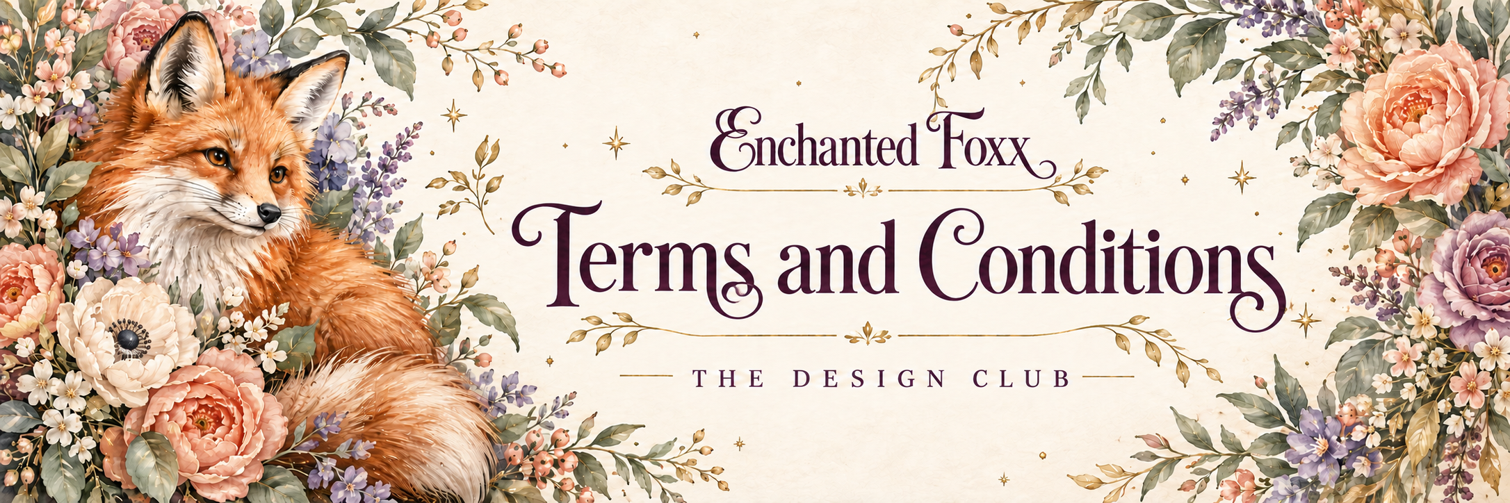 Terms and Conditions - Enchanted Foxx Design Club